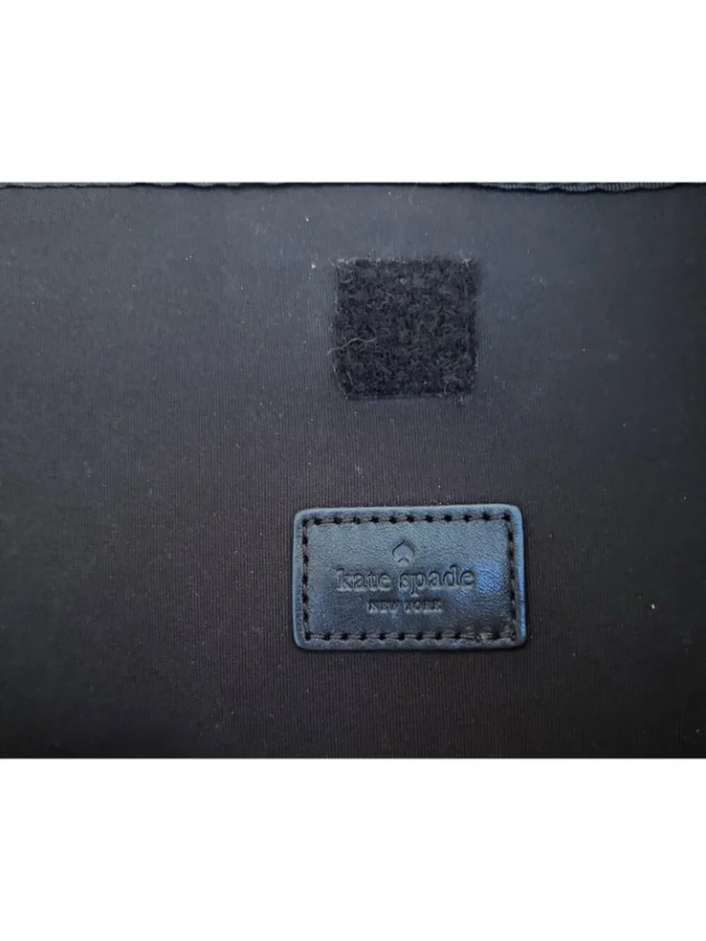 Kate Spade New York Black Laptop Bag Leather Trim Nylon Travel Business Resort